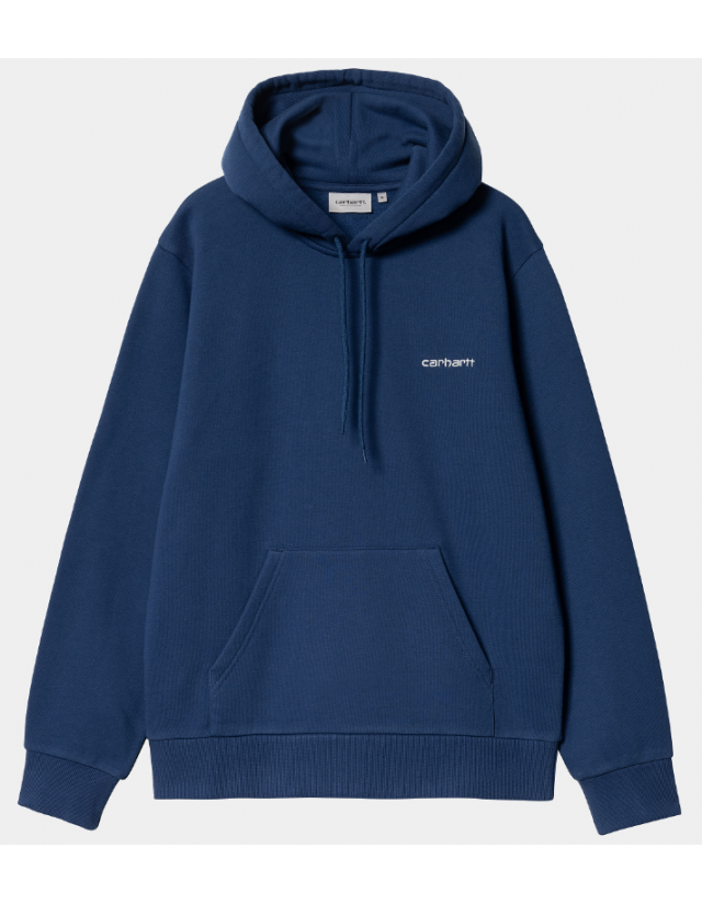 Carhartt Wip Hooded Script Embroidery - Elder / White - Sweat Homme  - Cover Photo 1