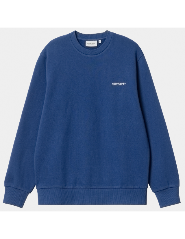 Carhartt Wip Script Embroidery - Elder / White - Sweat Homme  - Cover Photo 2