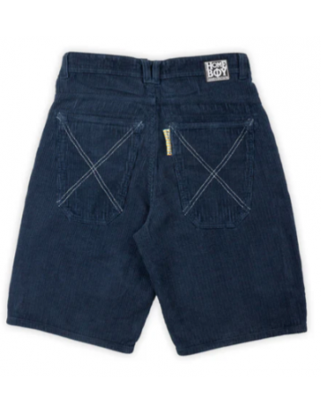 Homeboy X-Tra Baggy Cord Shorts - Navy - Product Photo 2