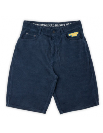 Homeboy X-Tra Baggy Cord Shorts - Navy - Product Photo 1