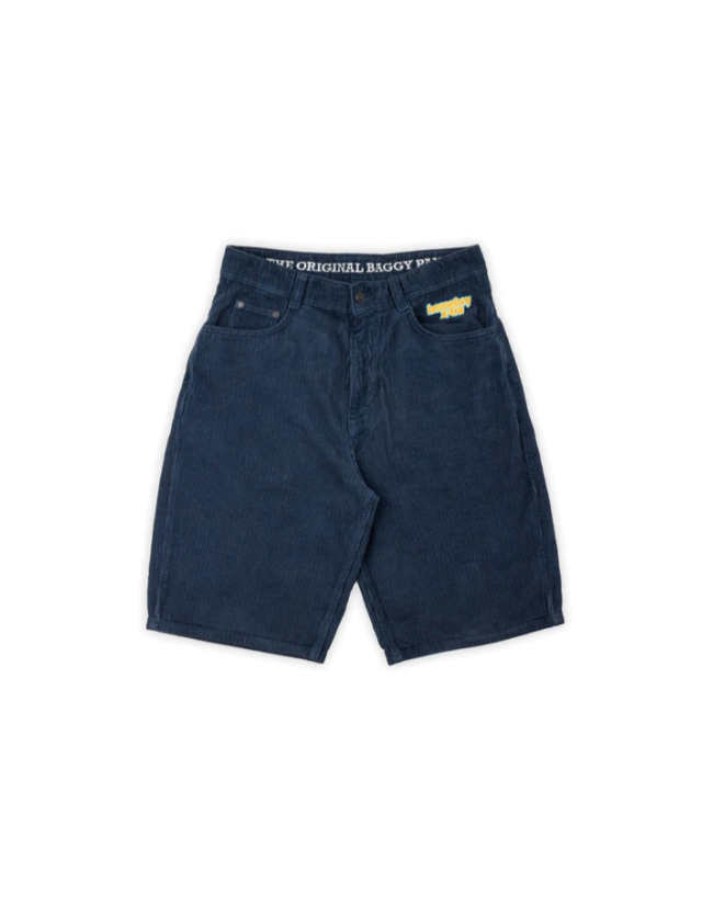 Homeboy X-Tra Baggy Cord Shorts - Navy - Short  - Cover Photo 2