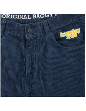 Homeboy x-tra Baggy Cord Shorts - Navy - Kurze Hose - Miniature Photo 3