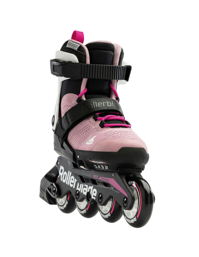 Rollerblade Microblade Youth - Pink / White - Childrens Rollerblades  - Cover Photo 3
