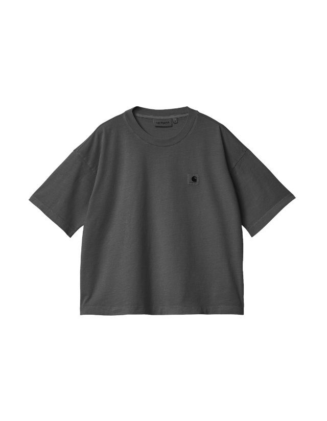 Carhartt Wip Nelson T-Shirt - Charcoal - T-Shirt Femme  - Cover Photo 2
