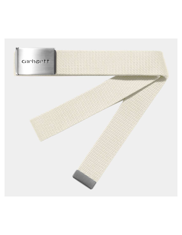 Carhartt Wip Clip Belt Chrome - Wax - Belt  - Cover Photo 1