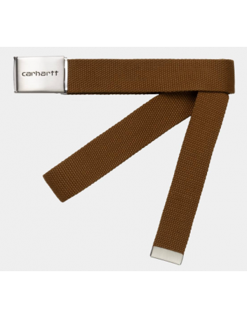 Carhartt Wip Clip Belt Chrome - Hamilton Brown - Product Photo 1
