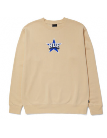 HUF All Star Crewneck - Wheat - Sweatshirt Voor Dames - Miniature Photo 1