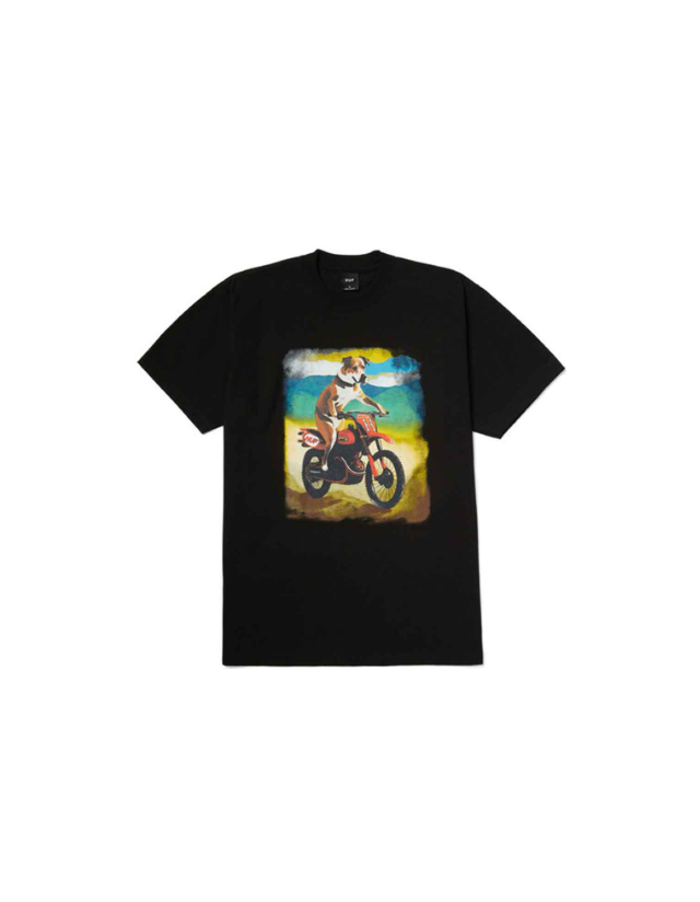 Huf Road Dog S/S Tee - Black - T-Shirt Voor Heren  - Cover Photo 1