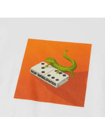 HUF Gecko S/S Tee - White - T-Shirt Homme - Miniature Photo 2