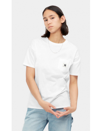 Carhartt WIP W' Pocket T-shirt - White - Women's T-Shirt - Miniature Photo 1