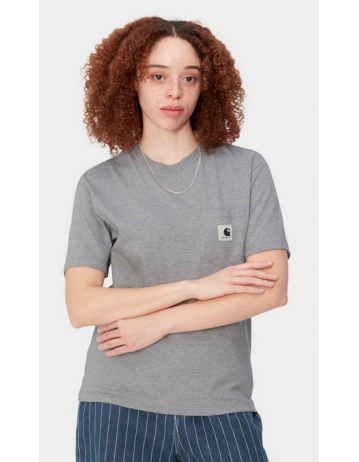 Carhartt Wip W' Pocket T-Shirt - Grey Heather - Product Photo 1