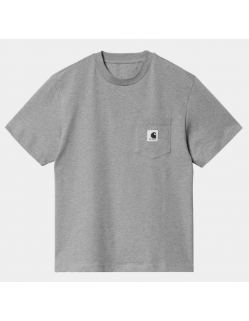 Carhartt WIP W' Pocket T-shirt - Grey Heather - Dames T-Shirt - Miniature Photo 2