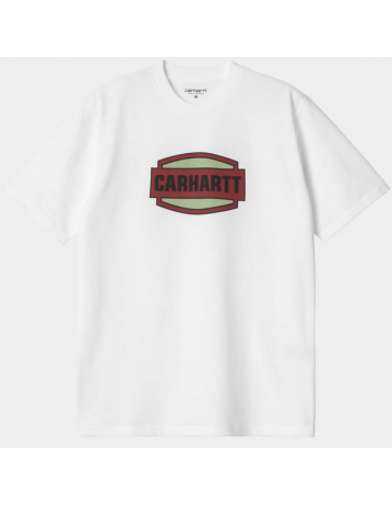 Carhartt Wip Press Script T-Shirt - White - Product Photo 1