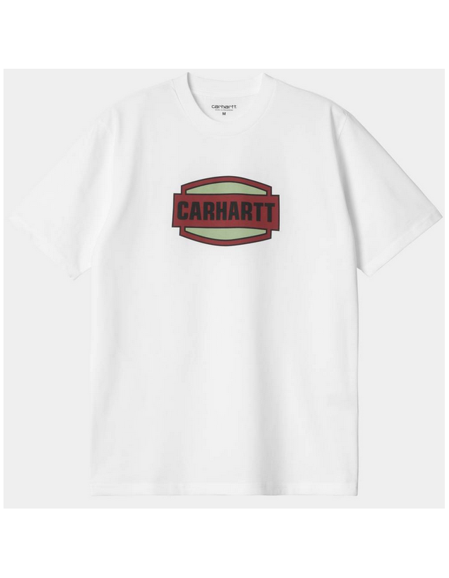 Carhartt Wip Press Script T-Shirt - White - Herren T-Shirt  - Cover Photo 1