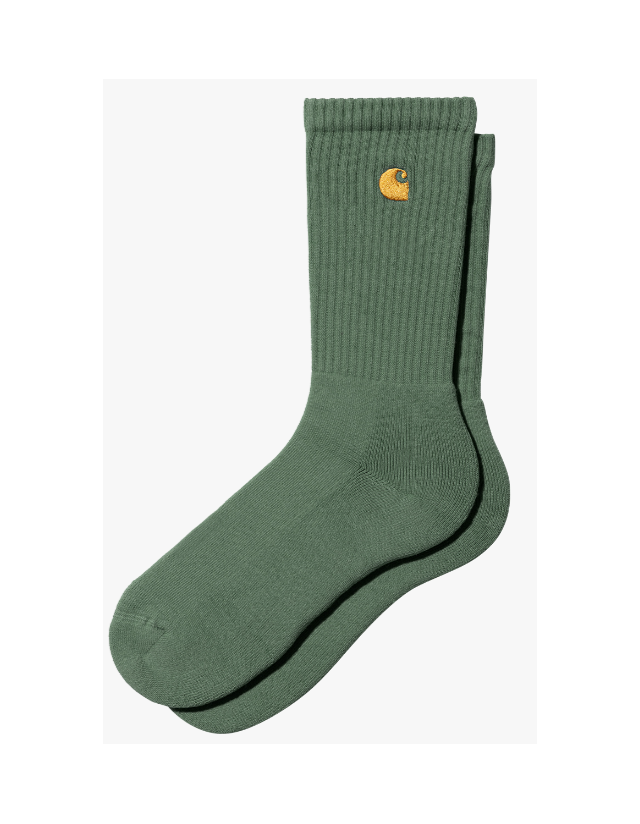 Carhartt Wip Chase Socks - Duck Green / Gold - Sokken  - Cover Photo 1