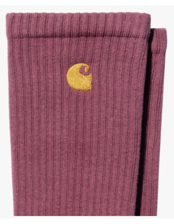 Carhartt WIP Chase socks - Dusty Fuchsia / Gold - Sokken - Miniature Photo 2