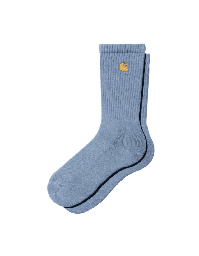 Carhartt Wip Chase Socks - Charm Blue / Gold - Socks  - Cover Photo 1