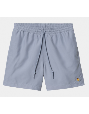 Carhartt Wip Chase Swim Trunk - Charm Blue / Gold - Product Photo 1