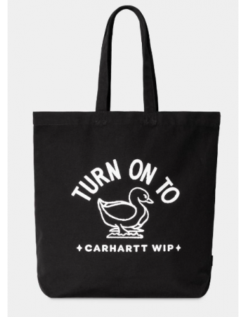 Carhartt Wip Stamp Tote - Black / White - Product Photo 1