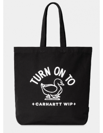 Carhartt WIP Stamp Tote - Black / White - Zak - Miniature Photo 1