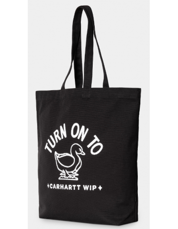 Carhartt Wip Stamp Tote - Black / White - Product Photo 2