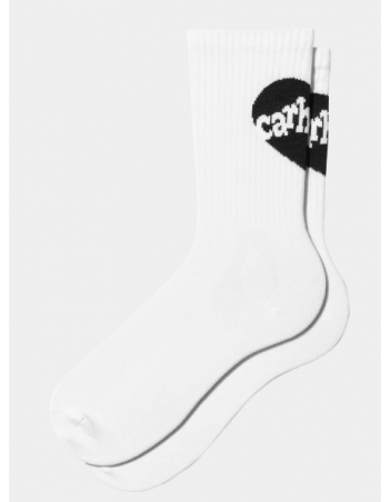 Carhartt WIP Amour socks - White / Black - Socks - Miniature Photo 1