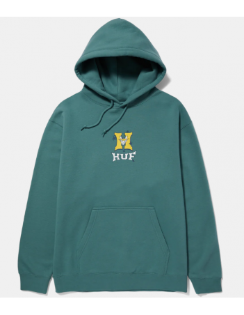 HUF Sassy H P/O Hoodie - Sage - Sweatshirt Voor Heren - Miniature Photo 1