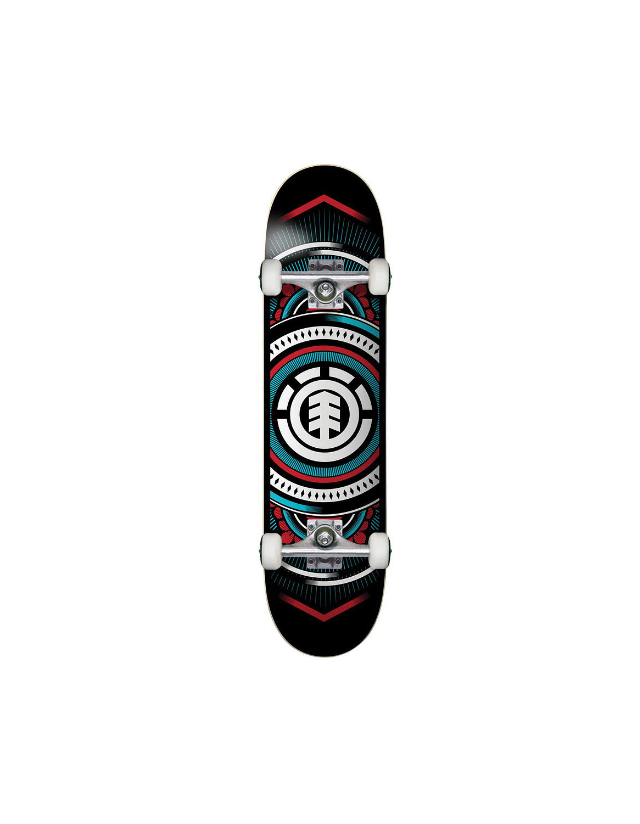 Element Hatched Complete - Red / Blue - Skateboard  - Cover Photo 1