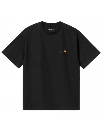 Carhartt Wip American Script T-Shirt - Black - Product Photo 1
