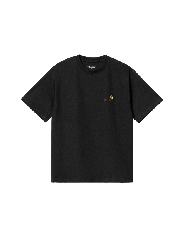 Carhartt Wip American Script T-Shirt - Black - Men's T-Shirt  - Cover Photo 1