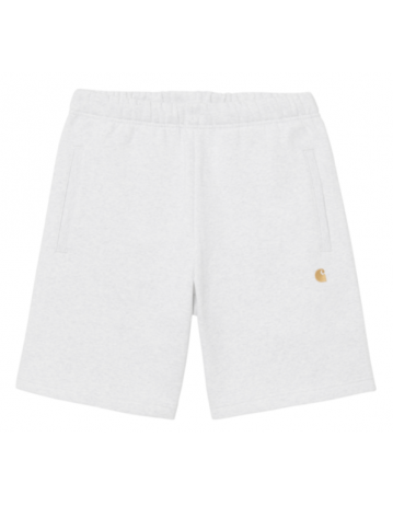 Carhartt Wip Chase Sweat Short - Ash Heather / Gold - Product Photo 1
