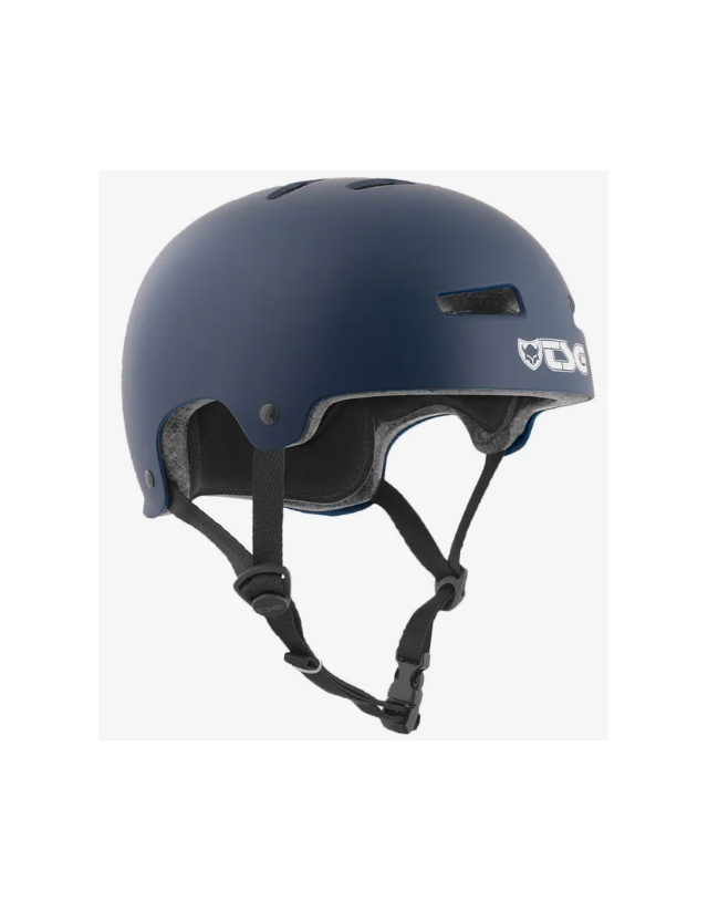 Tsg Evolution Solid Colors - Satin Blue - Safety Helmet  - Cover Photo 2