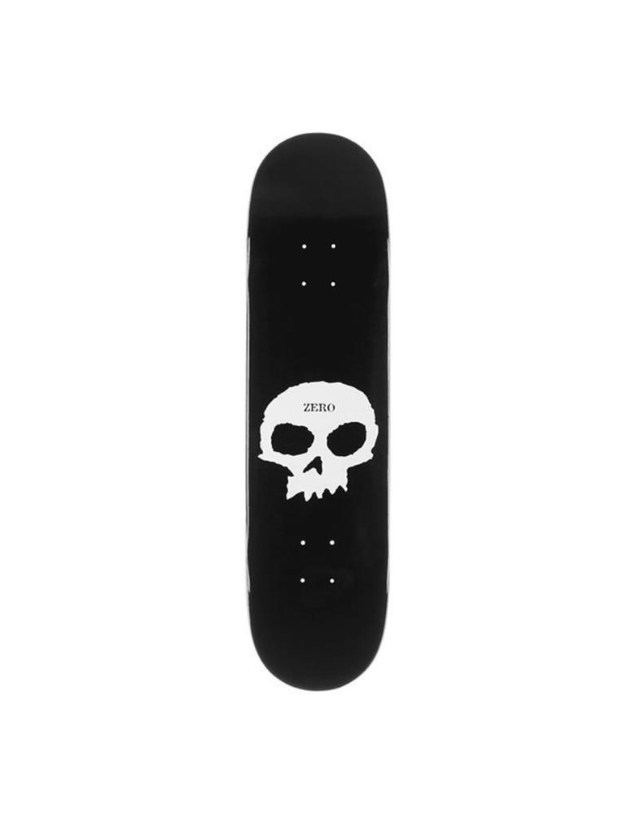 Zero Single Skull 8.25'' - Black / White - Skateboard Deck  - Cover Photo 1