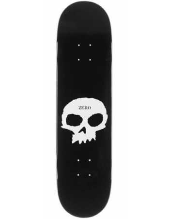 Zero Single Skull 8.25'' - Black / White - Skateboard Deck - Miniature Photo 1