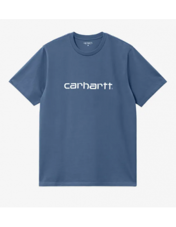 Carhartt WIP Script T-shirt - Sorrent / White - T-Shirt Voor Heren - Miniature Photo 1