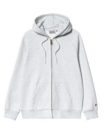 Carhartt Wip Hooded Chase Jacket - Ash Heather / Gold - Product Photo 1