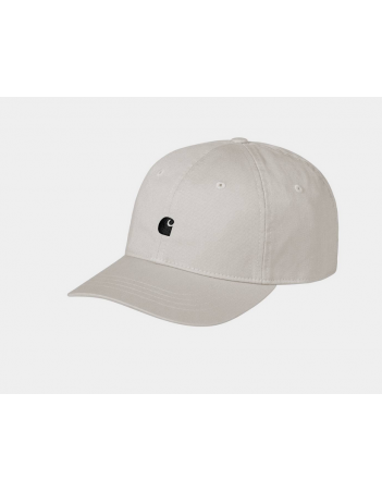 Carhartt WIP Madison Logo Cap - Moonbeam / Black - Kap - Miniature Photo 1