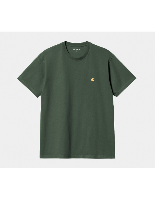 Carhartt Wip Chase T-Shirt - Sycamore / Gold - Men's T-Shirt  - Cover Photo 1