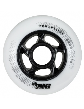 Powerslide Spinner 84mm/88a - White (4 wheels) - Rollerblades Räder - Miniature Photo 1