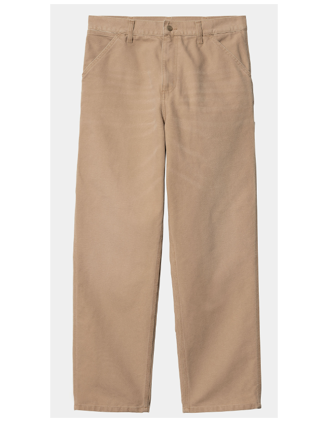 Carhartt Wip Single Knee Pant - Peanut - Heren Broeken  - Cover Photo 2