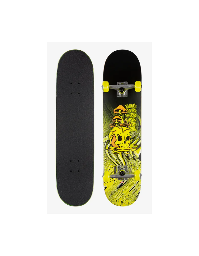 Globe Nature Walk 8.125 - Black Toxic Yellow - Skateboard  - Cover Photo 1