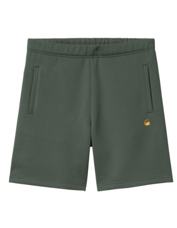 Carhartt WIP Chase Sweat Short - Duck Green / Gold - Kurze Hose - Miniature Photo 2