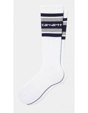Carhartt Wip Connors Socks - White / Aura / Grey Heather - Product Photo 1