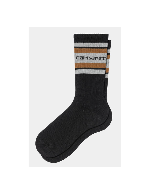 Carhartt Wip Connors Socks - Black / Grey Heather / Brown - Socken  - Cover Photo 1