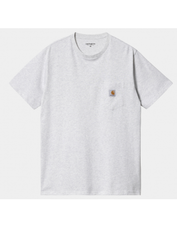 Carhartt WIP Pocket T-shirt - Ash Heather - T-Shirt Voor Heren - Miniature Photo 1