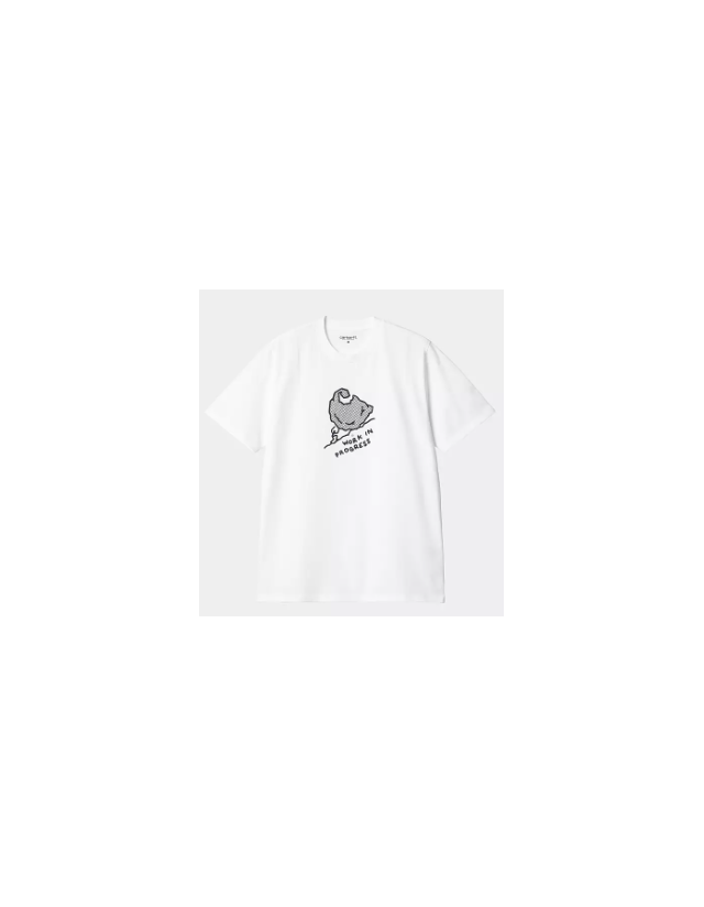 Carhartt Wip Move On Up T-Shirt - White - T-Shirt Homme  - Cover Photo 1