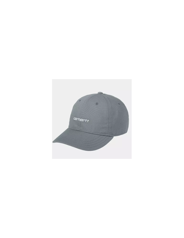 Carhartt Wip Canvas Script Cap - Dove/ Aura - Cap  - Cover Photo 1