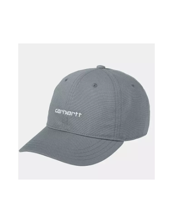 Carhartt WIP Canvas Script Cap - Dove/ Aura - Kap - Miniature Photo 1