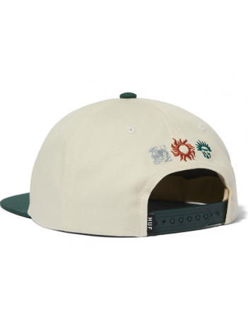 HUF Movement 6 Panel Snapback - Linen - Casquette - Miniature Photo 2