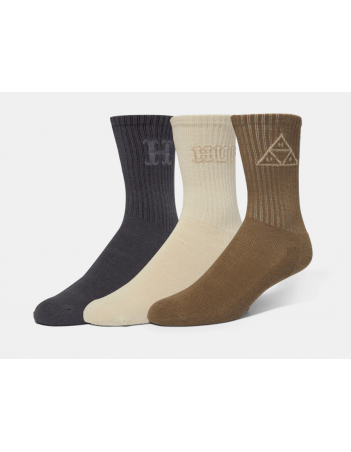 HUF Core 3 Pack Crew Sock - Multi - Chaussettes - Miniature Photo 1